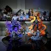 22cm Naruto Shippuden Anime Figur AK Uzumaki Naruto Uchiha Sasuke Action Modell PVC Statue Schreibtischverzierung Sammlerstücke Spielzeug Geschenk