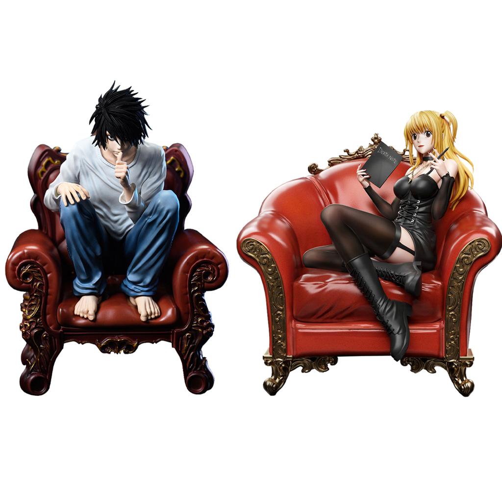 Anime Amane Misa Figure L Action Figure Light Yagami Collectible Model Doll Misa Amane Figurine Amine Toys Birthday Gifts 16cm