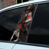 1 pièce/2 pièces Autocollants de Voiture Poker Drôles DIY Auto Pilier B Imperméable Protection Solaire Couvercle Décoration Rayures Cartes à Jouer Autocollants Vinyle