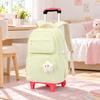Wheeled School Backpack MultiCompartment Rolling Rucksack with Handle Side Compartment Book