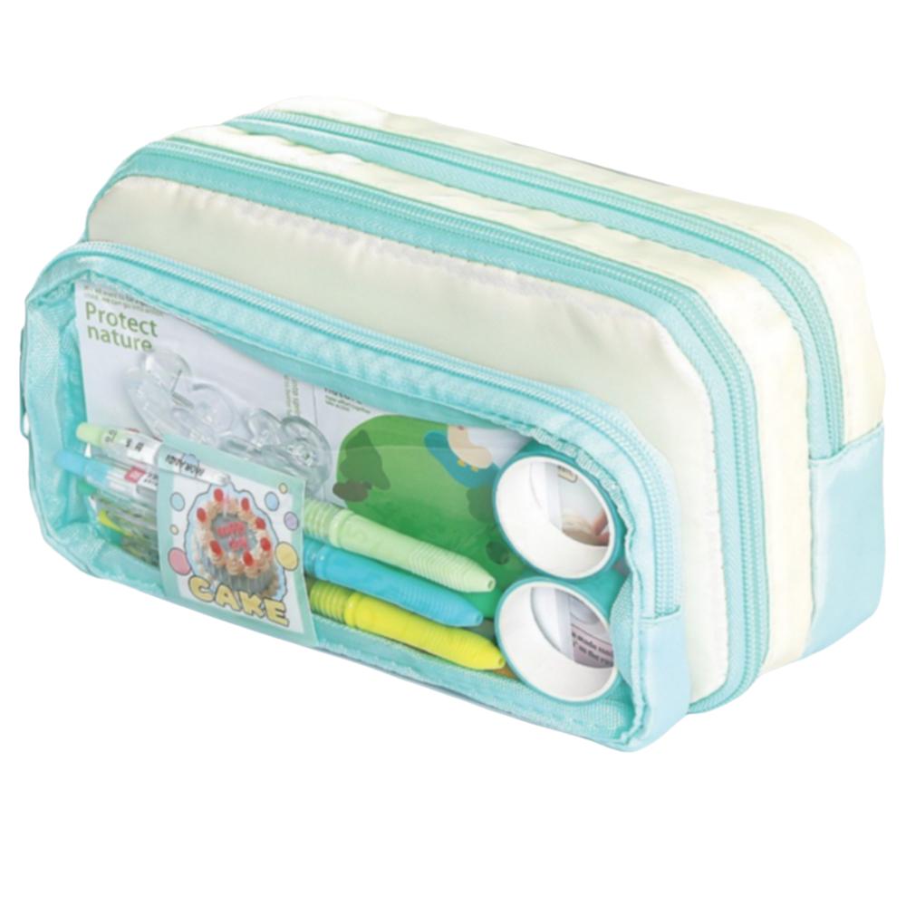 Portable Large Capacity Pencil Case Beauty Bag Cosmetic Storage Bag  Kids Children