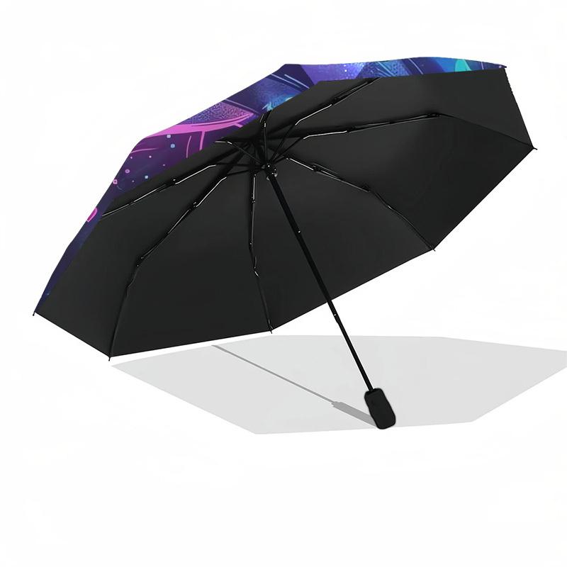 1pc Neon Dolphins Roses Heart Umbrella with Plastic Handle,Suitable for All Seasons Home Travel Outdoor UmbrellaDD420