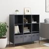 VidaXL Buffet haut anthracite 101,5x39x103,5 cm acier, armoire à livres, armoire à livres moderne, étagère à livres, étagère 851390
