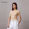 Calvin Klein Jeans Women's Slim Fit Embroidered Logo Knit T-Shirt