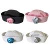 Spring Sunproof Sailor Hat Woman Commutes Captain Hat Camping Taking Photo Sailor Hat with Rose Decals for Girlfriend