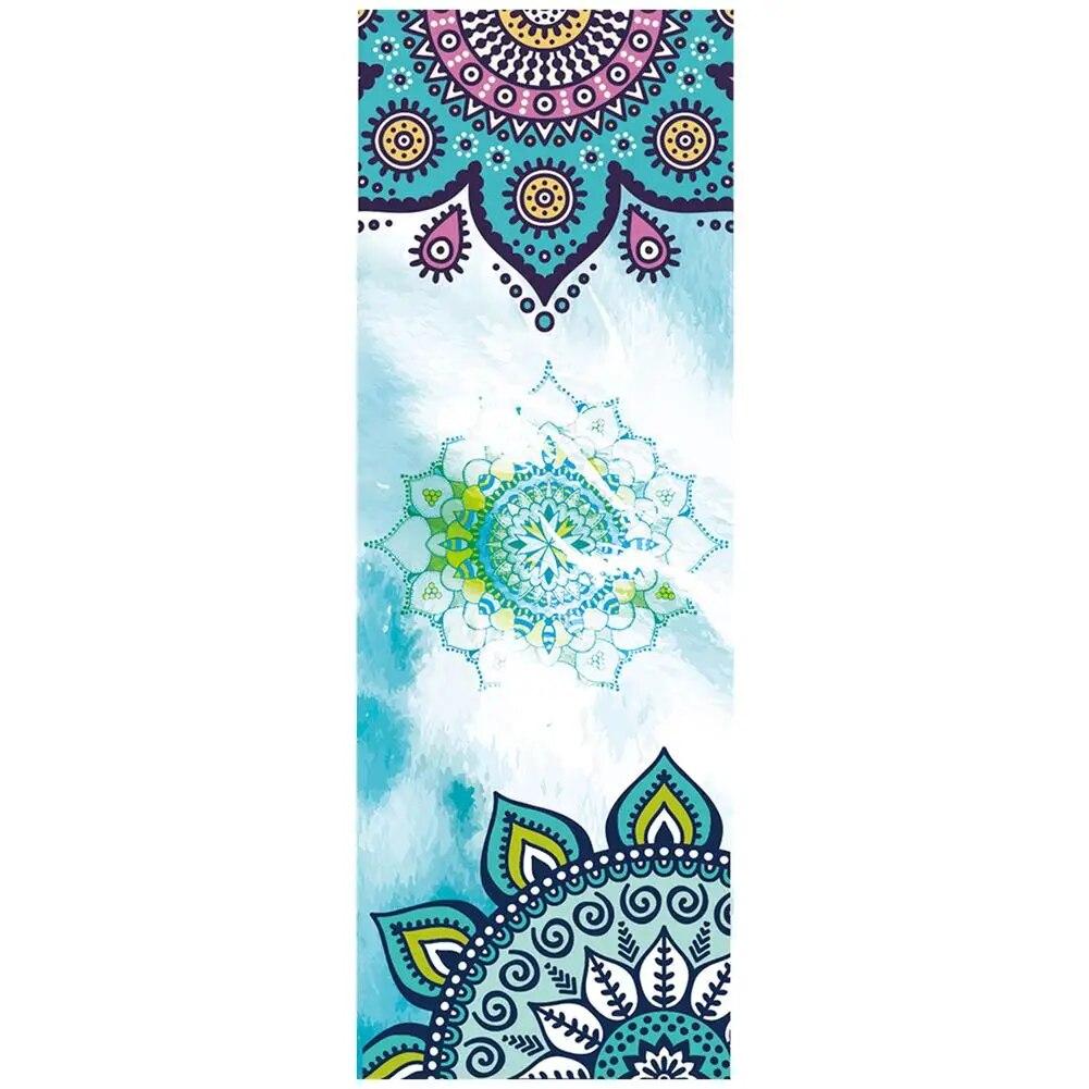 Yoga Towels Fitness Printed Microfiber Sports Travel Quick-drying Sweat-absorbent Workout Mat Cover for Pilates Gym Yoga Blanket