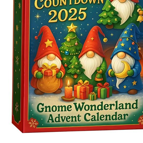 Gnome Countdown Calendar 2025 24-Day Advent Calendars with 24 Gnomes