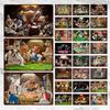 Dog Playing Poker Game Game Poster Tin Sign Cafe bar Home Wall Art Decoration Retro Metal Tin Sign 8x12 inch