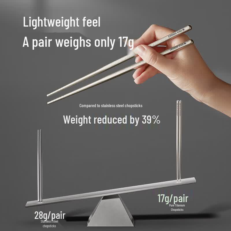COOKER KING Pure Titanium Chopsticks