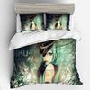 3D Digital Printing Animation Series Hatsune Quilt Cover Three-Piece Set Thickened