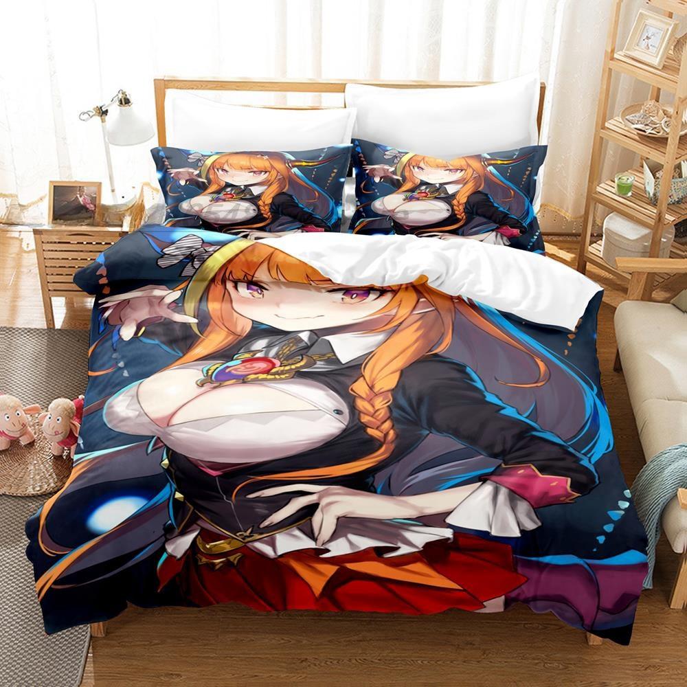 3D Printing Anime Kawaii Girls Kiryuu Coco Bedding Set Single Twin Full Queen King Size Bed Set Teenager Bedroom Duvetcover Sets