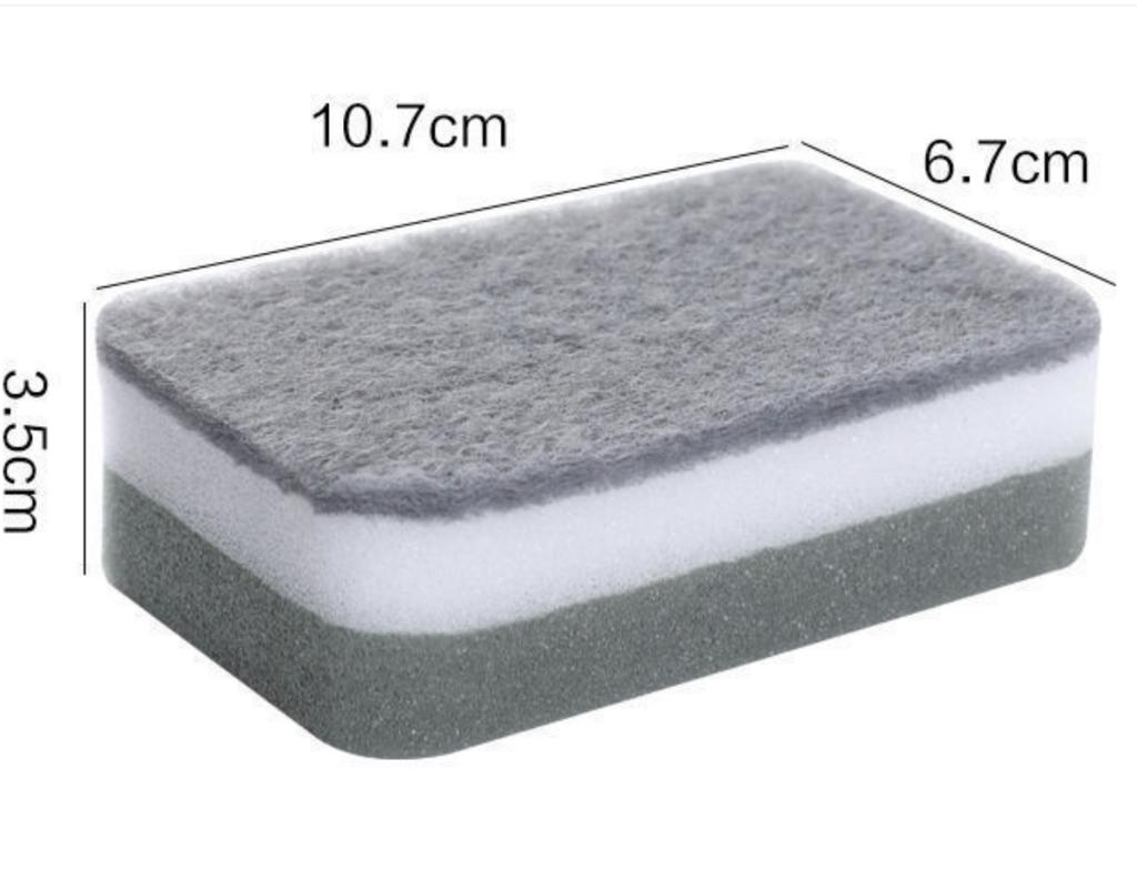 10 Pieces of Double-sided Wiping Cloth, Cleaning Cloth, and Sponge for Kitchen Use