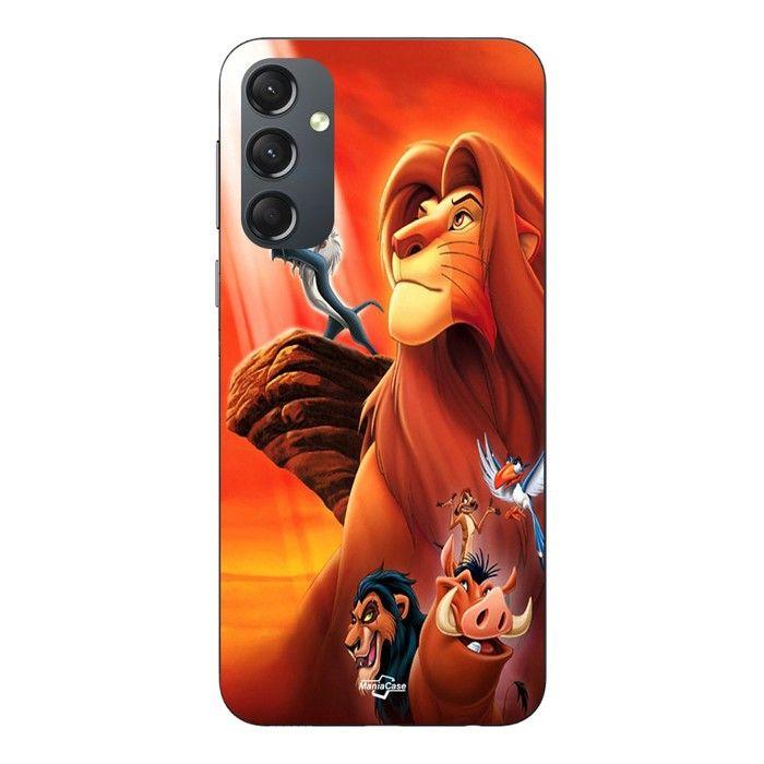 Coque de téléphone - MANIACASE - Samsung Galaxy A34 - Silicone - Souple - Le Roi Lion