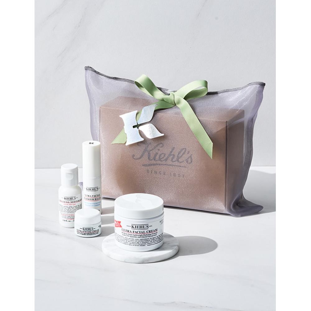 Kiehl S Ultra Facial Cream 26 Gift Set  7ml Cream+40ml Toner+balm Stick
