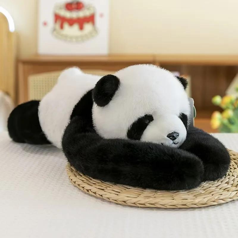 

45 Cm Weighted Stuffed Animal Panda Plush With Extra-long Arms Soft Huggable Weighted Plush For Relaxation Cute Doll On The Bed