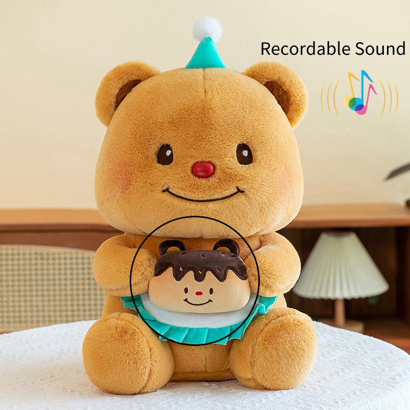 Adorable Birthday Bear Plush Doll With Voice Recording Perfect For Girls Gifts