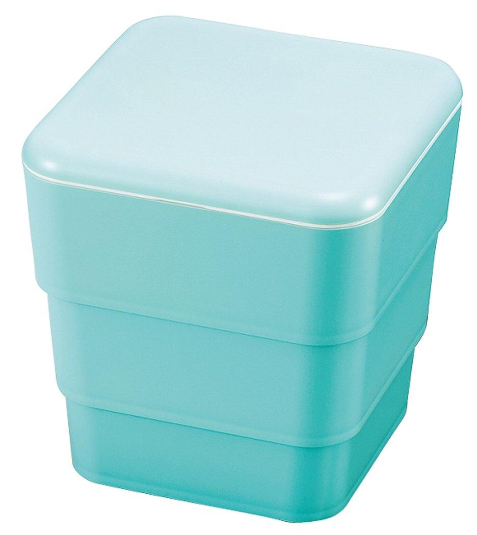 

Made in Japan by Tatsumiya GB Nested Picnic Sunny Sea 54782 6.5 Three-Tiered Box, Blue, синий