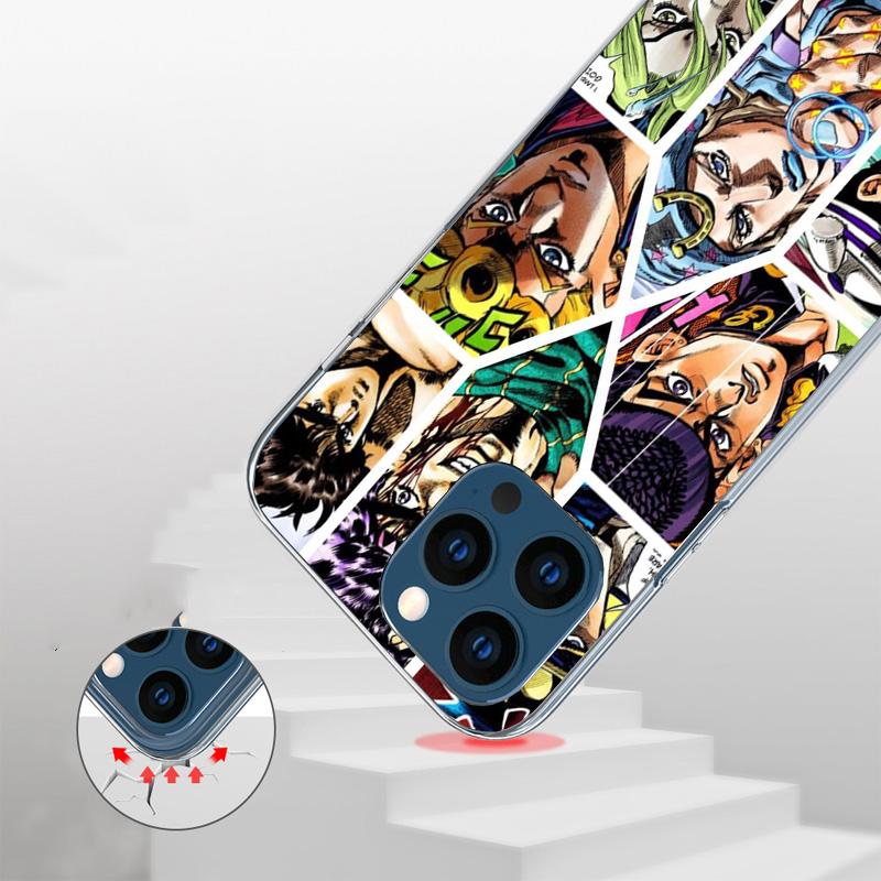 All JoJo's Bizarre Adventure Phone Case For iPhone 17 Air 16 Pro Max 16E 15 + 14 Plus 11 12 13 Mini 7 8 SE Gift Print Cover Fund