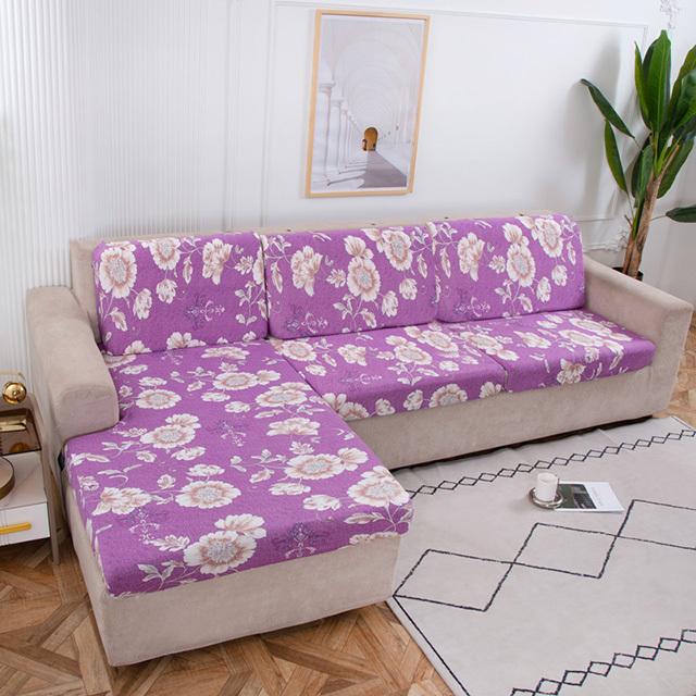 Stretch Printing Sofa Seat Soft Cushion Slipcovers Washable Design Removable Corner Couch Covers Furniture Decoration For Hotel Living Room Room