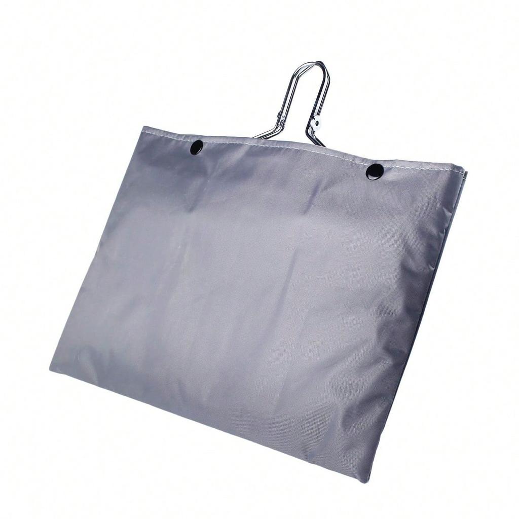 Fish Grilling Basket, Folding Portable Stainless Steel BBQ Grill Basket For Fish Vegetables Shrimp With Removable Handle, Come With Storage Bag