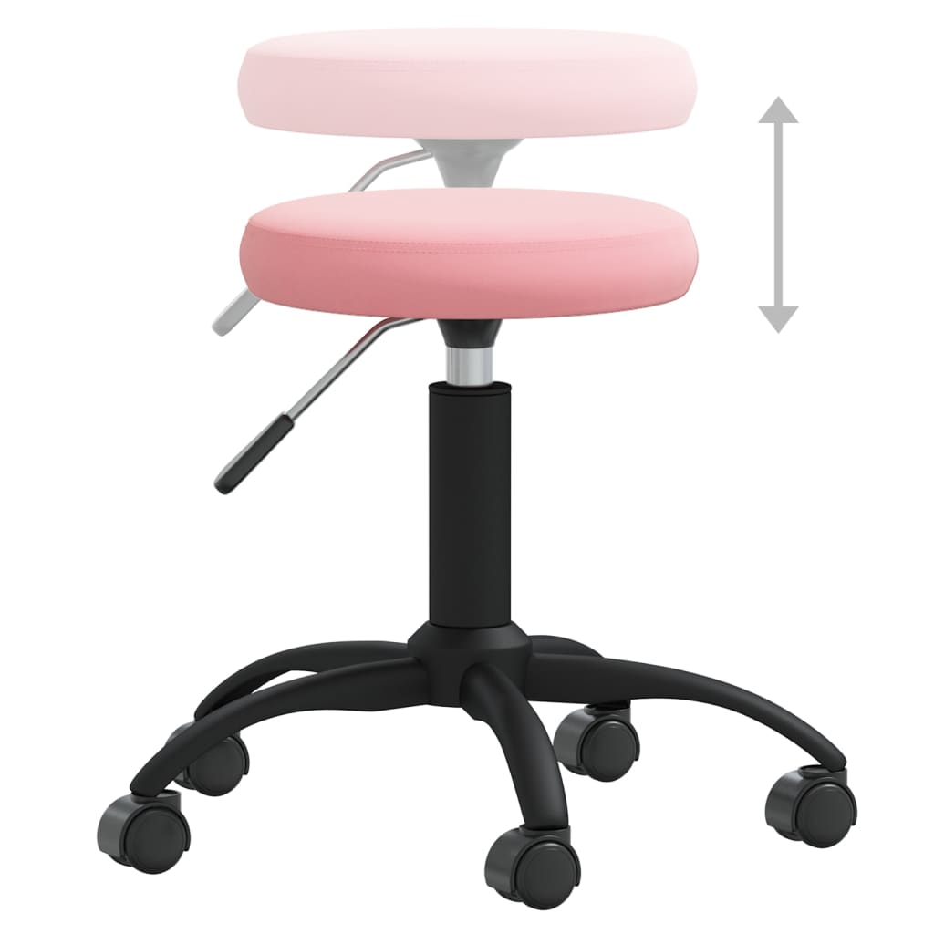 Vidaxl Dining Chair, Pink, Upholstered In Velvet
