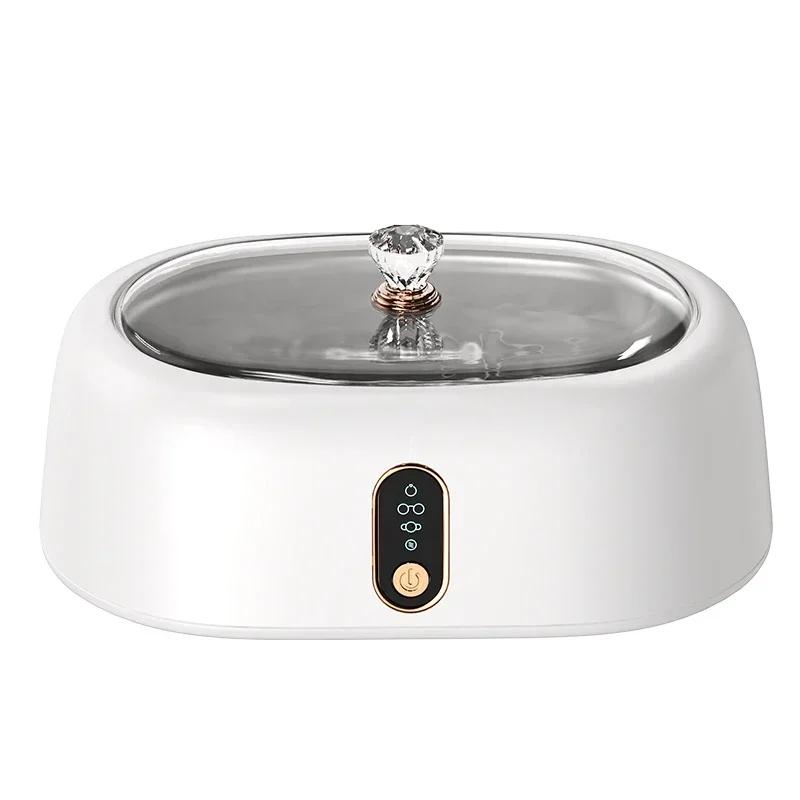 Ultrasonic Cleaner for Glasses Jewelry Contacts Dentures - Professional Home Care 40KHz High Frequency Deep Cleaning Sanitizer