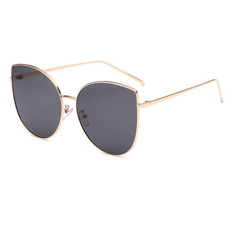 

Унисекс, модные очки «кошачий глаз», треугольные солнцезащитные очки в металлической оправе, женские маленькие модные солнцезащитные очки, уличная одежда, оттенки UV400