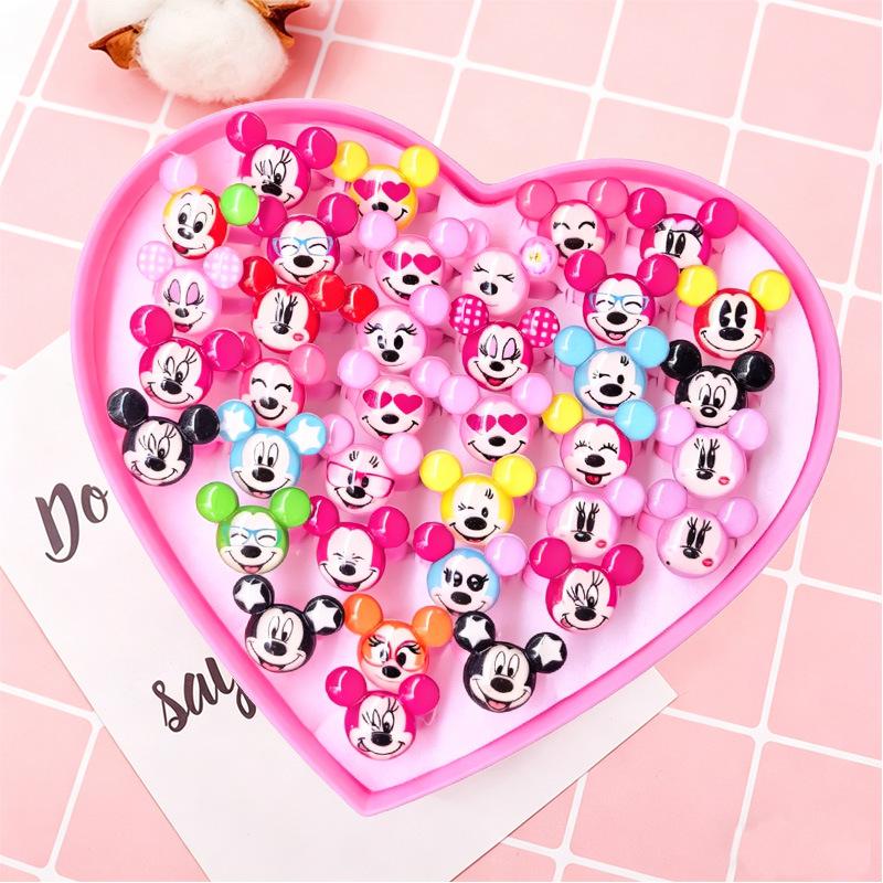 Frozen Princess & Mickey Mouse Cartoon Kids  Ring Gift Box
