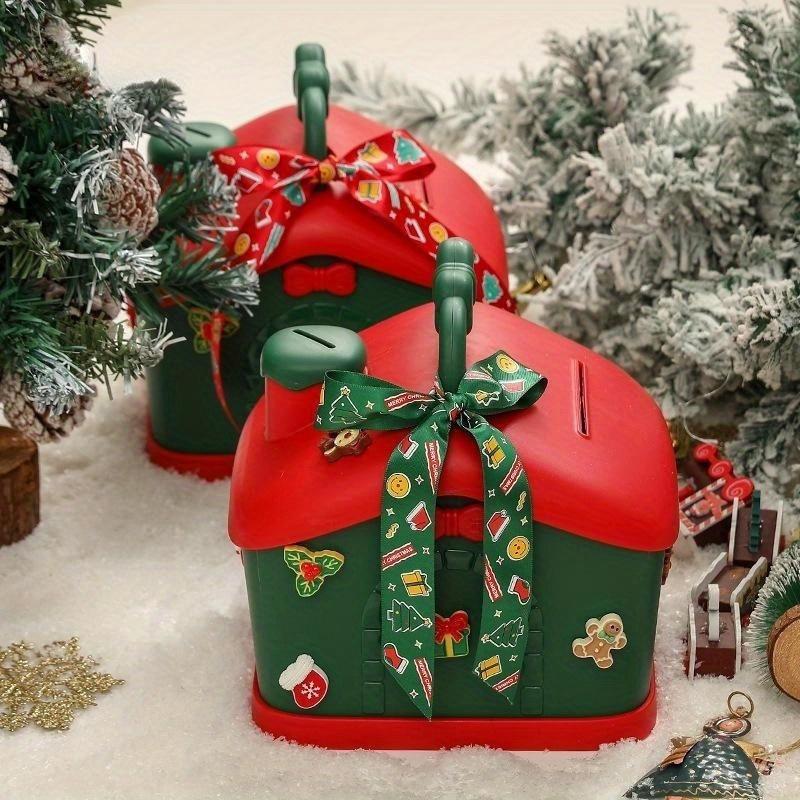 Heiligabend-Box Weihnachts-Sparschwein Aufbewahrungsbox Süßigkeiten-Box Heiligabend-Apfel-Box Weihnachten Neujahr Geschenk Heimdeko