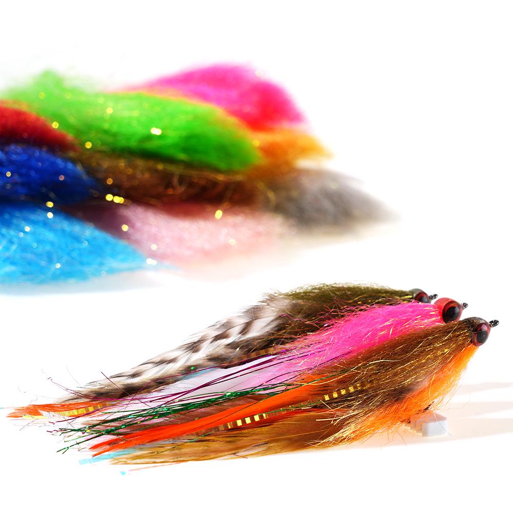 Combed Ice Silk Fiber Fly Fishing Jig Head & Nymph Tying Material