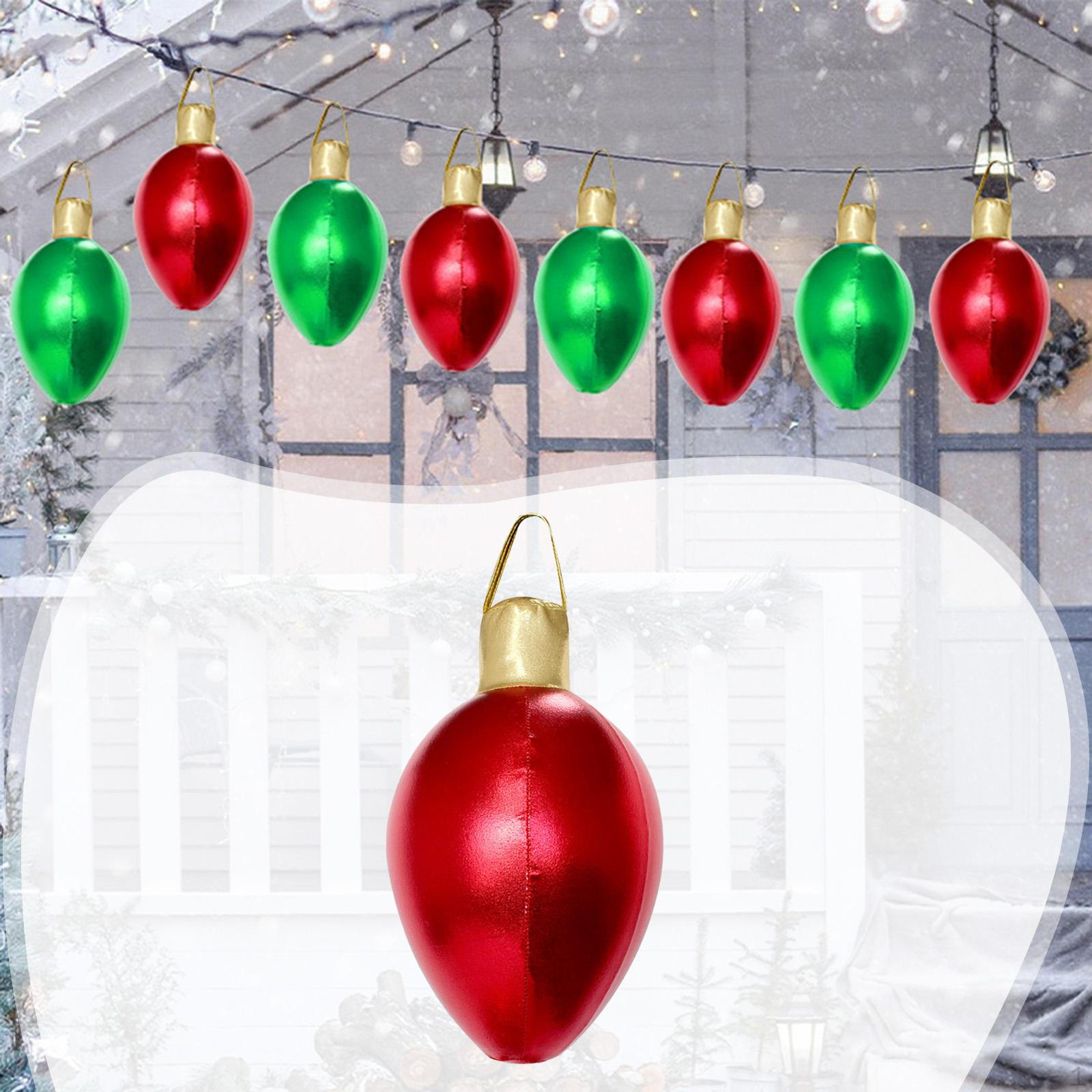 

Надувной рождественский шар, подвесное украшение, ПВХ, многоцелевой декор, подвеска для Рождества красный