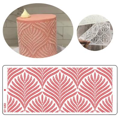 Beautiful Easy To Clean Bake Tool No Burrs Leaf Ear Cake Spray Flower Mold for Home Cake Stencil