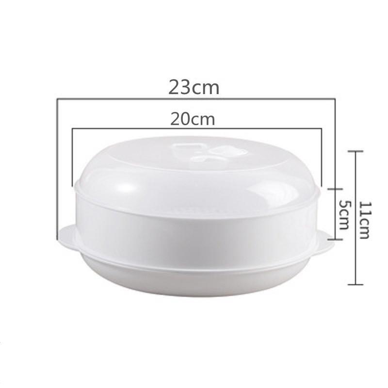 Microwave Oven Steamer Double Plastic Steamer Microwave Oven Round Steamer With Lid Microwave Steamer Cooking Pot For Kitchen