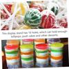 Plastic Cake Pp Holder 16 Holes Push Stand For Snack Rack Dessert Display