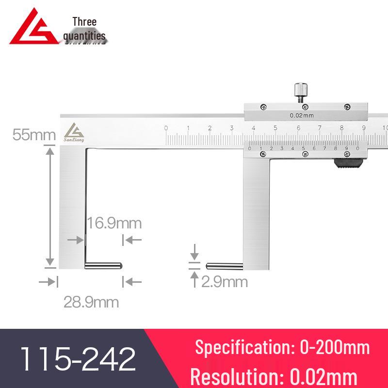Stainless Steel Digital Vernier Caliper 10-150mm for Inner/Outer Groove Measurement