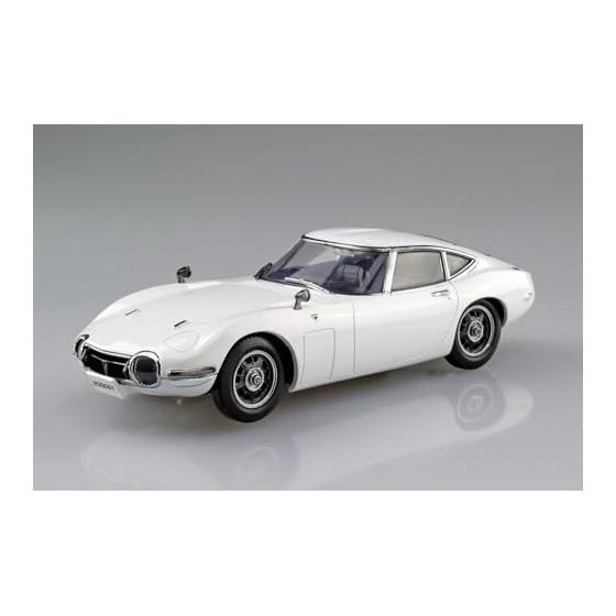 AOSHIMA 1/32 Raku Plastic Snap Kit No.06-PW Toyota 2000GT Pegasus White Color-coded Plastic Model (Car)