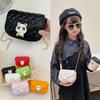 Trendy Girls Panda Pattern Kids Lightweight Crossbody Bag For Daily Outfits