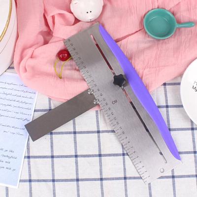 Cake Scraper Adjustable Height Easy To Assemble Stainless Steel Manual Cream Smoother Scraper Baking Tool Kitchen Gadget