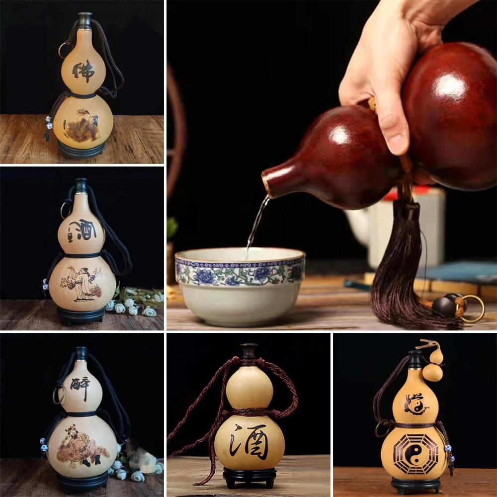 500ML Wine Bottle Chinese Retro Water Kettle New Cycling Kettle  Outdoor Fitness