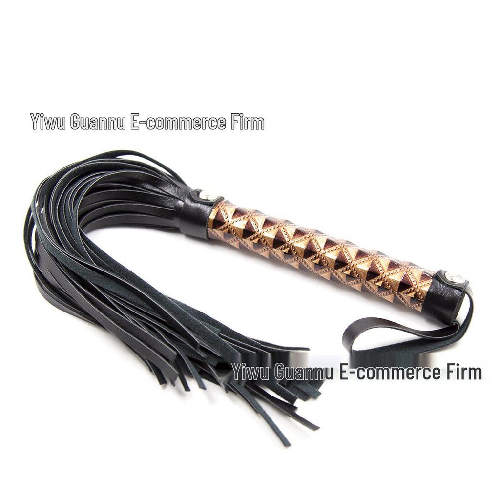 SM Erotic Leather Whip Performance Prop, Alternative Toy for Adults