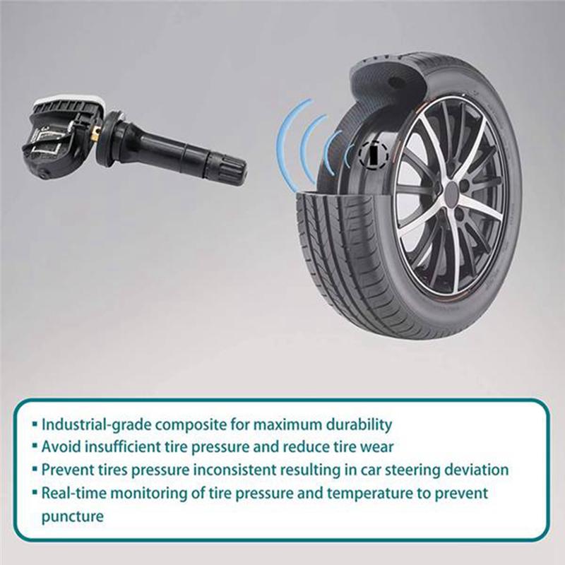 For Silverado GMC Sierra Buick Enclave Cadillac 2Pcs 315Mhz TPMS Sensor 13598771 13598772 Tire Pressure Sensor