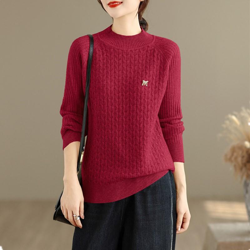 Pull-over tricoté décontracté oversize vintage printemps automne hiver pulls femmes