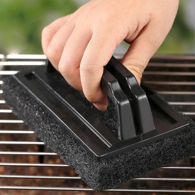 Professional Grills Cleaning Brush Ergonomic Nonslip Handle Solid Steel Bristles Perfect For Charcoal Grills And Griddles