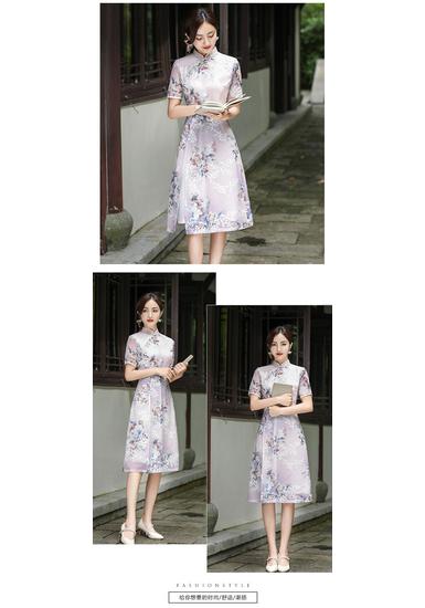2023 Elegant Embroidered Cheongsam Dress for Women: New Style, Gentle & Youthful, Perfect for Mother's Wear