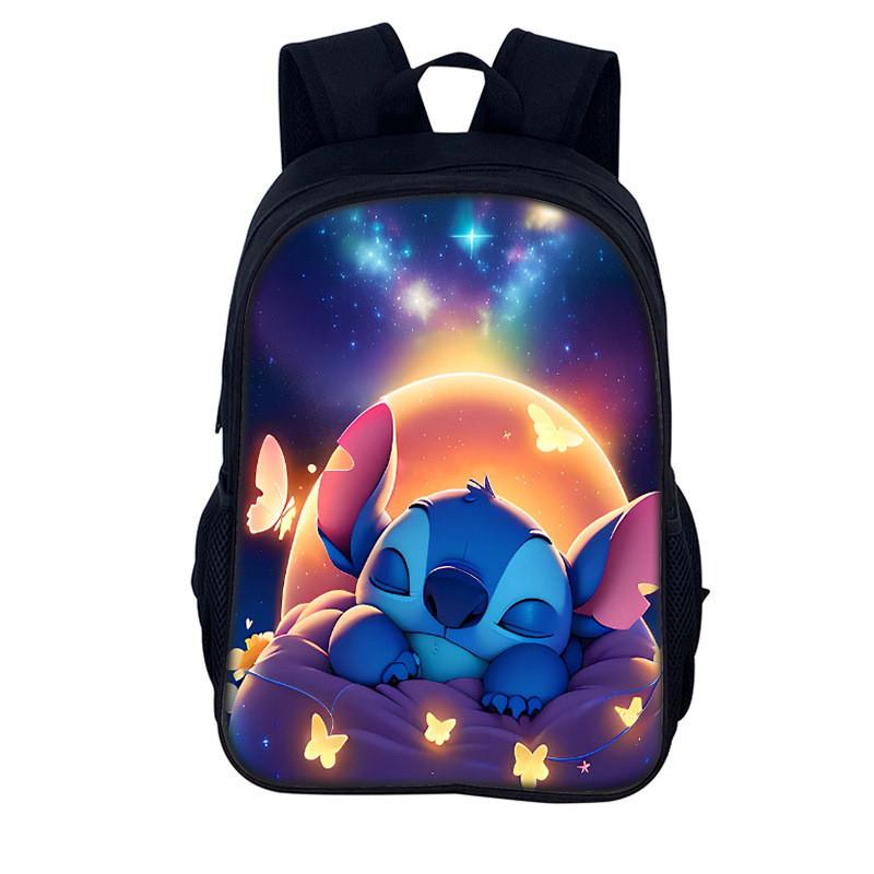 Stitch Kids Backpack With Polyester Material For Daily Use And Storage