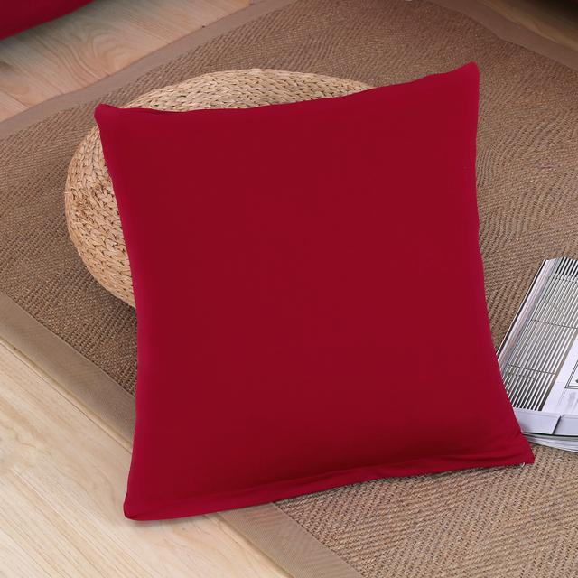 Housse de coussin unie Housse de coussin extensible pour canapé, meubles, voiture, décoration de maison Housse de coussin Décoration