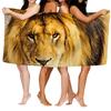 Home bath towels for the body towels bathroom quick drying microfiber beach towel Oil painting style man large sports towel