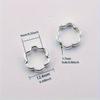 Flower-Shaped Silvery Bead Frames Made of Zinc Alloy for DIY Jewelry Making, Including Necklace Pendants