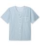 [May Flower] Graues Streifen-Kurzarm-Baumwoll-Herren-Übergrößen-Pyjama-Set [Versand aus Korea] 100% Authentisch