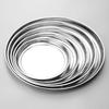 Large Thickened Stainless Steel Round Tray for Hotels and Home